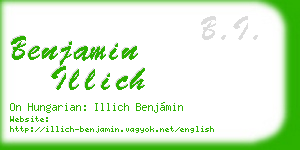 benjamin illich business card